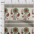 thumbnail image 2 of oneOone Tissu Georgette Viscose Brun Clair Tissu Robe Florale Maxican Tissu Imprimé au Mètre 42 Pouces de Large, 2 of 4