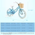 thumbnail image 3 of Prorider Vélo pour Enfant 14 Pouces avec Roues Stabilisatrices Guidon et Selle Ajustables Frein à Main Bleu, 3 of 10