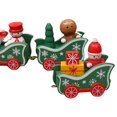 thumbnail image 3 of Christmas Wooden Four-section Small Train Christmas Tree Decoration Toy Gift, 3 of 7