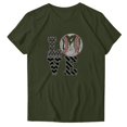 thumbnail image 2 of Aboser T-Shirts Graphiques de Baseball Love pour Femmes 2024 Été Col Rond T-Shirts Baseball Cadeaux de la Fête des Mères Hauts Amples à Manches Courtes, 2 of 3