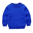 thumbnail image 5 of LSLJS Ensemble Automne Hiver pour Tout-Petits Garçons Filles, Bonbon, Couleur Unie, Chandail à Col Rond et Pantalon de Jogging ( Bleu, 9-10 Ans ), 5 of 5