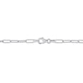 thumbnail image 3 of Miabella Sterling Silver Paperclip Bracelet, 3 of 4