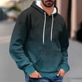 thumbnail image 2 of LIaqionyy Mens Hoodies Sweatshirts Casual Drawstring Pullover Long Sleeve Sweatshirt Tops with Pockets, 2 of 5