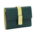 thumbnail image 4 of pitrice Leather Women Purse Rectangular Trifold for Zipper Hasp Stylish Card Holder Photo Folder Wallet Notecase Birthday Gift Green 5Set, 4 of 6