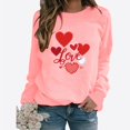 thumbnail image 2 of Amzcrzy Sweat-Shirt pour Femmes Col Rond Manches Longues Chemises de la Saint-Valentin Graphiques Amusants Légers Amples Chandail de Vacances, 2 of 3