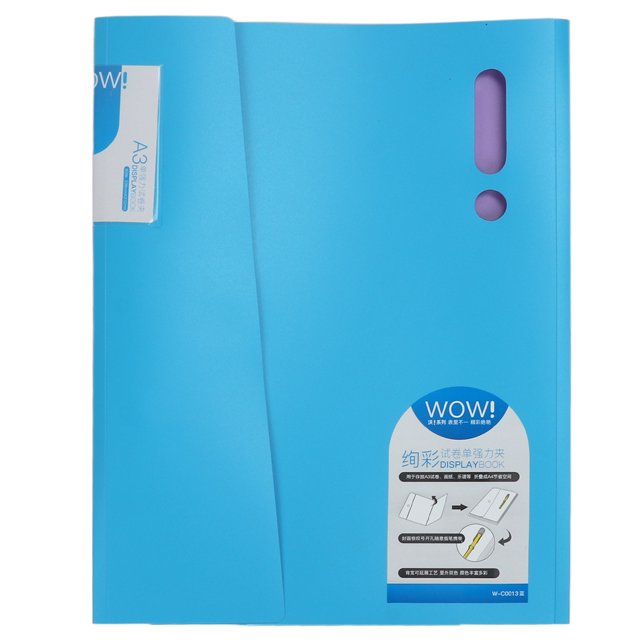 Folder, Thickened Paper Holder Design Multilayer Folder For Student Blue