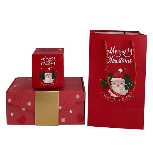 Christmas Surprise Bounce Box Set — 18-Piece Red Envelope Gift Boxes with Gift Box and Gift Bag for Holiday Gifting