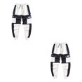 thumbnail image 2 of kurtrusly 1/2/3 Comfortable And Stylish Pants For Men - Everyday Essential Wide Application D264white XL 2PCS, 2 of 6