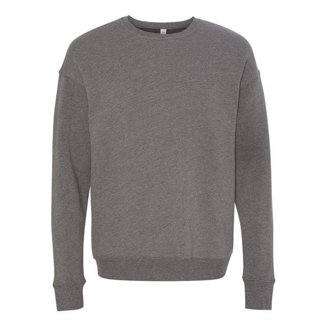 BELLA+CANVAS Molleton à Épaules Tombantes pour Hommes, TP, Gris Chiné Foncé