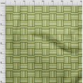 thumbnail image 4 of oneOone Cotton Cambric Light Green Fabric Geometric Craft Projects Decor Fabric Printed By The Yard 56 Inch Wide, 4 of 5