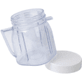 thumbnail image 3 of For Blender Replacement Parts, 4937 Mini Osterizer Blender Jar Accessory, Cup Mini Plastic Jars with Lids (4 Pack), 3 of 7