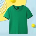 thumbnail image 2 of FAIWAD Unisexe Garçons Filles T-Shirts à Manches Courtes Tout-Petits Bébé Col Rond Été Coton Couleur Unie T-Shirts, 2 of 3