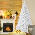 thumbnail image 4 of Gymax 9ft White Christmas Tree Classic Pine Tree PVC Material Thicken Tips(White), 4 of 10