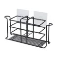 thumbnail image 2 of Wall Mounted Toothbrush Storage Rack Non Perforated Bathroom Toothbrush Holders Storage Mouthwash Cup Set Cup Holders, 2 of 6
