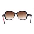 thumbnail image 2 of Kid Girls 90s Designer Style Diva Butterfly Shade Sunglasses Black Flower Brown, 2 of 4