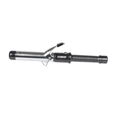 Conair Instant Heat Ceramic Curling Iron, 1‑Inch Barrel, Black/Silver, 1 Pk