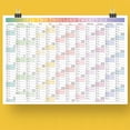thumbnail image 1 of 2026 Large Wall Calendar,Year Planner with Stickers,12-Month Academic Organizer,Daily Planning Layout,Home Office Wall Calendar,Color-Coded Monthly Schedule,Thick Paper,At-A-Glance Year Calendar, 1 of 6