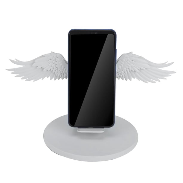 Wireless Charger Stand Angel Wing-Style USB Type-C for Car Home