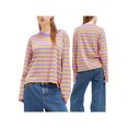 thumbnail image 2 of Gupgi Women's Striped Pullover Spring Loose Sweatshirt Casual Long Sleeve Crew Neck Tops, 2 of 8