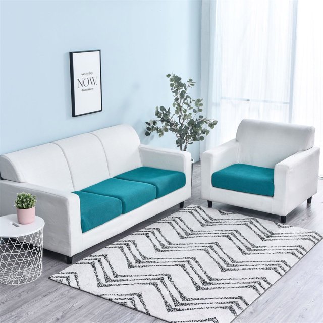 Sofa Sets for Living Room 3 Piece Cushion Sofa Seat Cover Tightly Wrapped Protection Plush Fiber Living Room 3 Piece Living Room Set Cushion Covers for Living Room Sofa Seat Cushion Covers