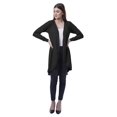 thumbnail image 2 of Moomaya Cardigan d'Été Long en Coton pour Femmes à Manches Longues, Style Hi-Lo, Ourlet Arrondi, 2 of 7