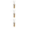 thumbnail image 4 of maskred Hexagon Column Charm Findings Handmade Holiday Hanging Pendants Crystal Necklace Earring Keychains Decorations Painting Stone 3Set, 4 of 6