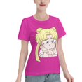 thumbnail image 2 of Women's Basic Short Sleeve T-Shirt Sailor Moon Q Edition Tsukiha, 2 of 6