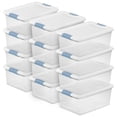 thumbnail image 1 of Sterilite 15 Qt Clear Latching Storage Container Organizing Box, (36 Pack), 1 of 12