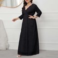 thumbnail image 1 of LSLJS Femmes de la Mode Évider Dentelle Longue Soirée Dress Dress Parti Dress, Cocktail Robes for Women Soirée, 1 of 7