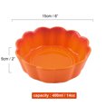 thumbnail image 3 of Qeeadeea Small Round Baking Dish Set Of 2, Round Ceramic Pie Plate, Colorful Ceramic Casserole Dish-Orange-15x15x5cm, 400ml, 3 of 7