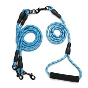 Dog Leash Reflective Dog Leash Dog Training Leash for 2 Dogs with Comfortable Padded Handle 6ft/78in