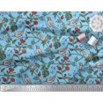 thumbnail image 2 of Soimoi polyester Crepe Fabric Bird & Leaf Bird Print Sewing Fabric Yard 52 Inch Wide, 2 of 2