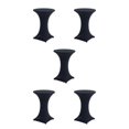 thumbnail image 3 of ZheElen Easy Care Stretch Round Tablecloth Versatile And Environmentally Friendly black 5Set, 3 of 6