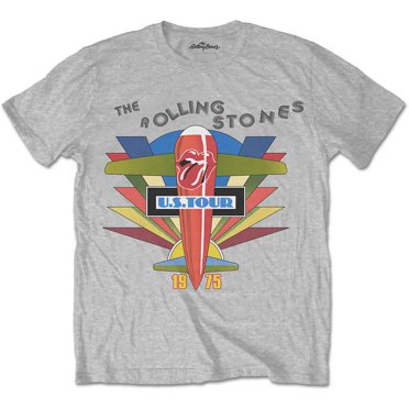 The Rolling Stones Unisex T-Shirt Retro US Tour 1975