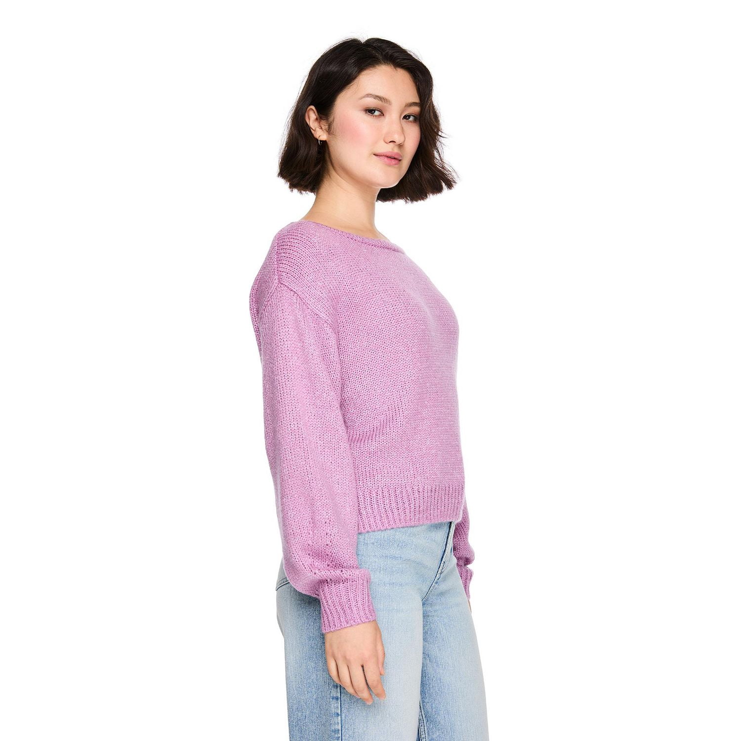 No Boundaries Women's Off-the-Shoulder Sweater