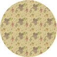 thumbnail image 1 of Ahgly Tapis d'Intérieur Lavable en Machine Carré Transitionnel Pérun Brun, 3 Pieds Carré, 1 of 7