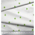 thumbnail image 3 of Soimoi Green polyester Crepe Fabric Dot & Buds Floral Decor Fabric Printed Yard 52 Inch Wide, 3 of 6