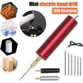 thumbnail image 2 of mmirethe Mini Electric Drill Portable And Small Size Convenient USB Charging 4.Small Size Mini Small Electric black, 2 of 6