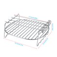 thumbnail image 1 of FAGINEY Safe Double Layer Baking Tray, BBQ Rack, Air Fryer For Home Roaster Rotisserie For Outdoor BBQ, 1 of 8