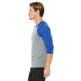 thumbnail image 3 of Bella + Canvas Unisex 3/4-Sleeve Baseball T-Shirt, 3 of 3