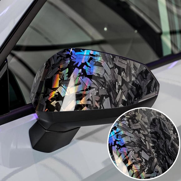 Uscallm Forged Carbon Fiber Vinyl Wrap Roll 50x150cm Self-Adhesive Sticker Sheet Film for Car Auto Vehicle Motorcycle Interior DIY Decal
