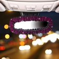 thumbnail image 1 of EGNMCR Car Mirror Cover With Diamond Mirror Decoration , Car Mirror Cover Mirror Accessories Elastic Plush , Car Mirror Female Cover Bling General Acce Rear view mirror cover, 1 of 7