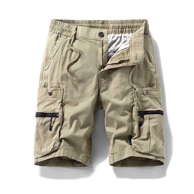 Styesk Shorts Homme Shorts Cargo Extensibles Décontractés à Cordon Classique Été avec Multi-Poches