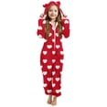 thumbnail image 1 of Pyjama pour Bébé Fille, Combinaison à Capuche à Manches Longues pour Chaleur Hivernale, 1 of 5