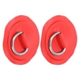 thumbnail image 3 of PVC D Patch, Reusable Durable Deck Accessories D-Ring Patch 2pcs  For Roof Racks Trailers Ground Sheets For PVC Inflatable Boat Kayak Canoe Yellow,Blue,Red,Emerald, 3 of 8