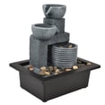 thumbnail image 3 of Desktop Ornament,Electric Tabletop Fountain Office Office Ornament Tabletop Waterfall Remarkable Clarity, 3 of 14