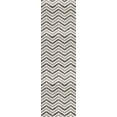 thumbnail image 2 of Rug Branch Montage 2' x 7' (Exact Size: 2'3" x 7') Geometric Indoor Runner Rug, Grey Beige, Wave - Entryway, Hallway, Bathroom, and Kitchen, 2 of 4