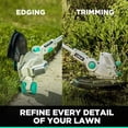 thumbnail image 2 of Litheli 40V Cordless String Trimmer, 13" Battery Powered Grass Trimmer & Wheeled Edger, Automatic Line Feed, 2.0Ah Battery and Charger, for Grass Trimming/Edging, 2 of 5
