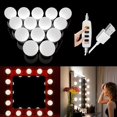 thumbnail image 2 of LED Professional Makeup Mirror Light Wall Light Full Backlit Mirror USB Table Mirror with Light 4/6/10Bulbs ,Widely Use, 2 of 7
