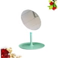 thumbnail image 3 of CIMAXIC 1Pack Green Plastic Glass Metal Round Lighted Makeup Mirror With Led For Women In Bathroom, 3 of 8
